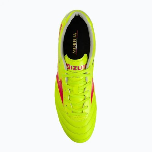 Mizuno Morelia II Elite MD scarpe da calcio giallo sicurezza/fuoco corallo 2/galaxy argento uomo