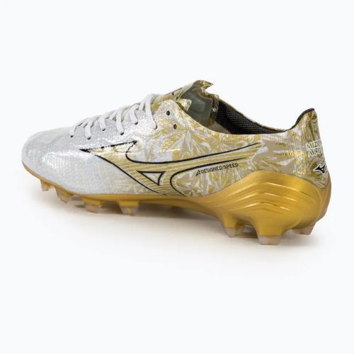Scarpe da calcio da uomo Mizuno Αlpha Japan Md bianco/oro/nero