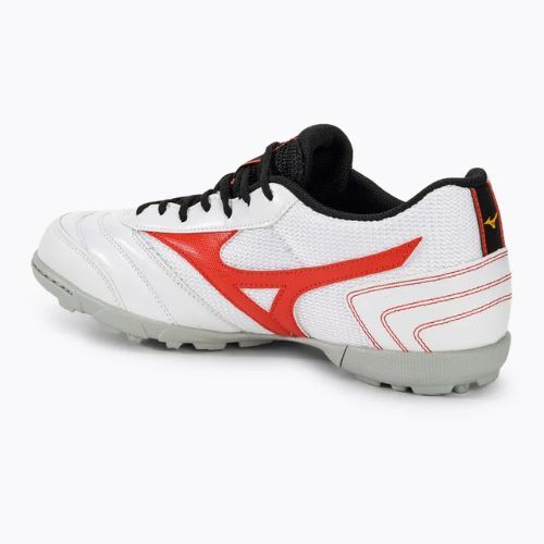Scarpe da calcio per bambini Mizuno MRL Sala Club TF Jr bianco/rosso radiante