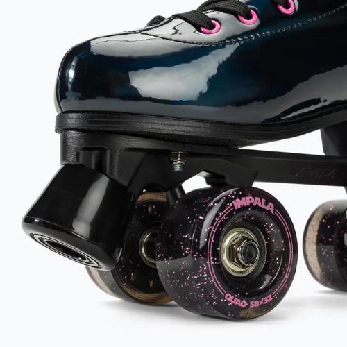 Pattini da donna IMPALA Quad Skate nero olografico