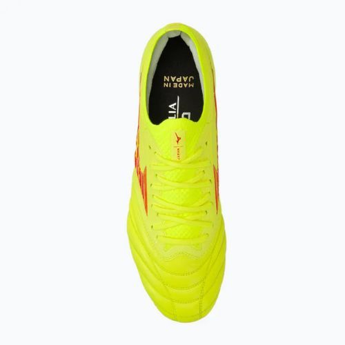 Mizuno Morelia Neo IV Β Japan Mix scarpe da calcio giallo sicurezza/flery coral 2/giallo sicurezza uomo