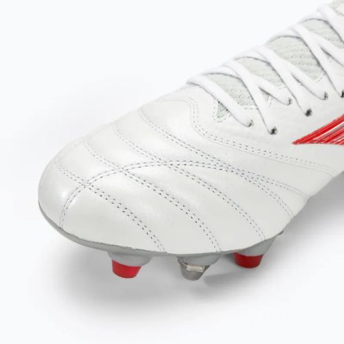 Mizuno Morelia Neo IV Β Japan Mix bianco/rosso radiante/corallo caldo scarpe da calcio uomo