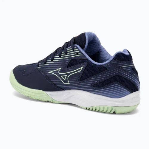 Scarpe da pallavolo Mizuno Cyclone Speed 4 Jr per bambini eblue/tech green/lolite