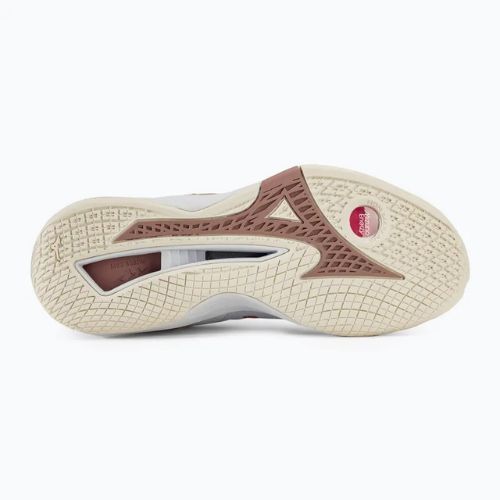 Scarpe da pallamano da donna Mizuno Wave Stealth Neo bianco/rosa/bianco neve