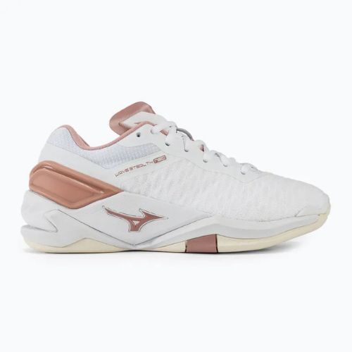 Scarpe da pallamano da donna Mizuno Wave Stealth Neo bianco/rosa/bianco neve