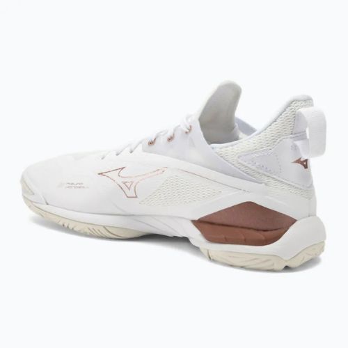 Scarpe da pallamano da donna Mizuno Wave Mirage 4 bianco/rosa/bianco neve