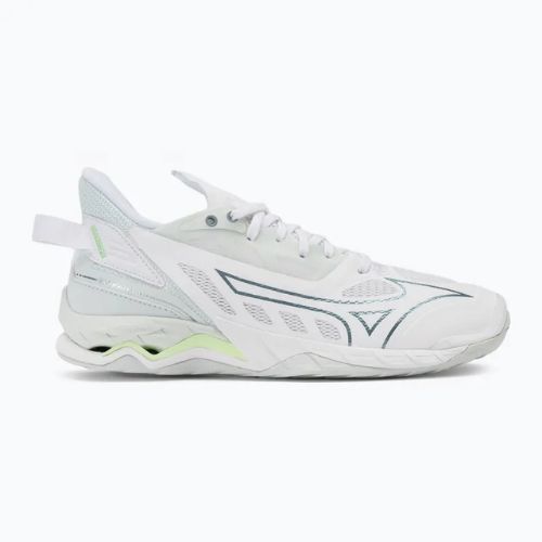 Scarpe da pallamano da donna Mizuno Wave Mirage 5 bianco/glacial ridge/patinagreen