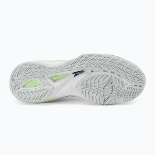 Scarpe da pallamano da donna Mizuno Wave Mirage 5 bianco/glacial ridge/patinagreen