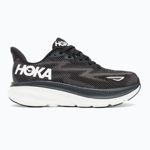 Scarpe da corsa da donna HOKA Clifton 9 Wide nero/bianco