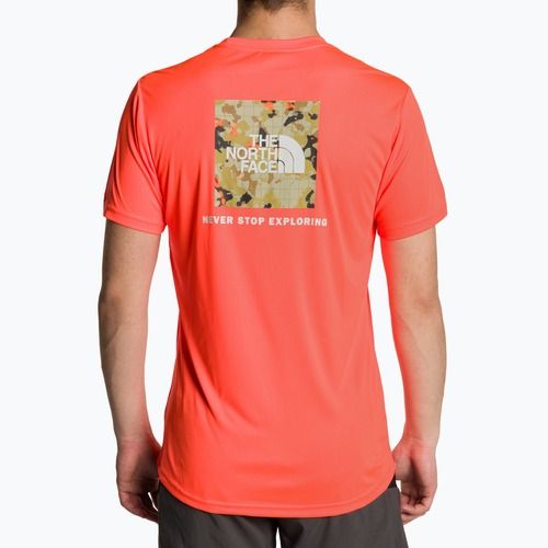 Maglietta da allenamento da uomo The North Face Reaxion Red Box, fiamma viva