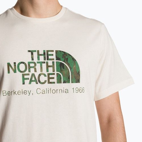 Maglietta da uomo The North Face Berkeley California white dune/optic emeral