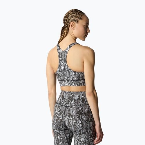 Reggiseno fitness The North Face Flex Reversible grigio asfalto astratto
