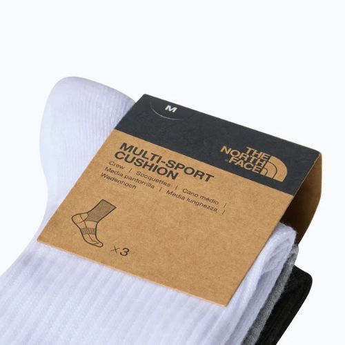 The North Face Multi Sport Cush Crew Sock 3 paia di calzini da trekking neri assortiti