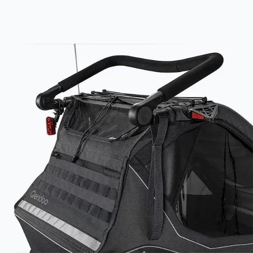 Rimorchio per bicicletta Qeridoo Kidgoo 2 grigio acciaio scuro