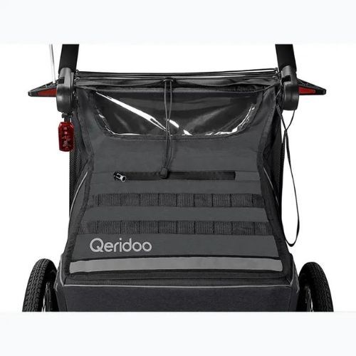 Rimorchio per bicicletta Qeridoo Kidgoo 2 grigio acciaio scuro
