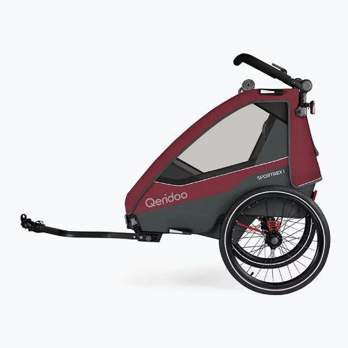 Rimorchio per bicicletta Qeridoo Sportrex 1 rosso cayenne