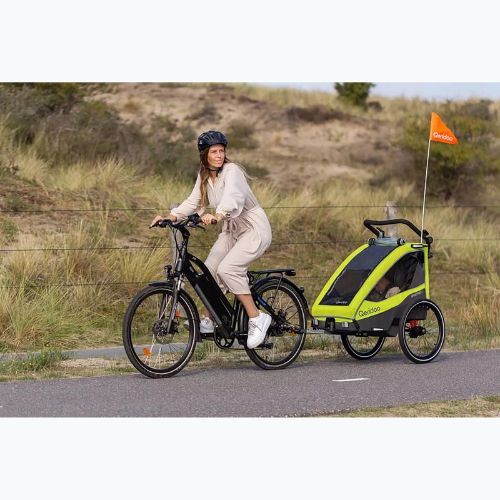 Rimorchio per bicicletta Qeridoo Sportrex 1 nuovo verde lime