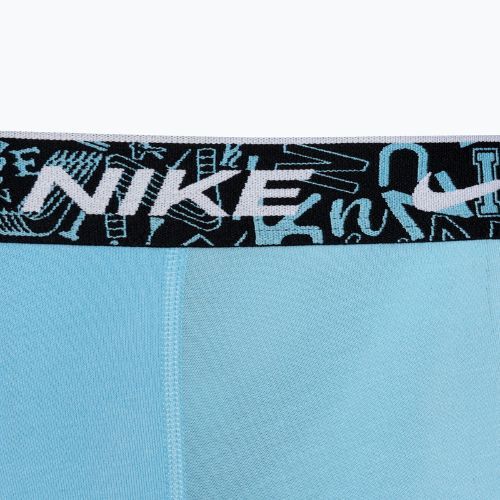 Uomo Nike Everyday Cotton Stretch Trunk boxer 3 paia rosso/blu acquario/verde stadio