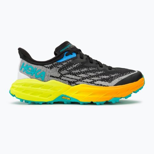 Scarpe da corsa da donna HOKA Speedgoat 5 nero/primula serale