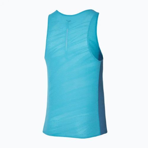 Canotta da running da uomo Mizuno Aero Tank blu maui
