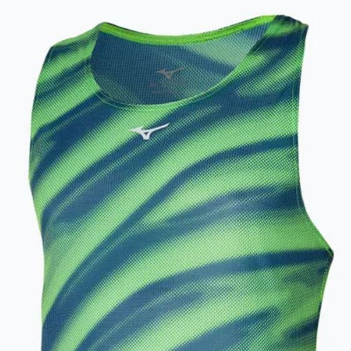 Canotta da running uomo Mizuno DAF Graphic Tank verde chiaro