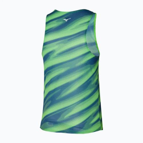 Canotta da running uomo Mizuno DAF Graphic Tank verde chiaro