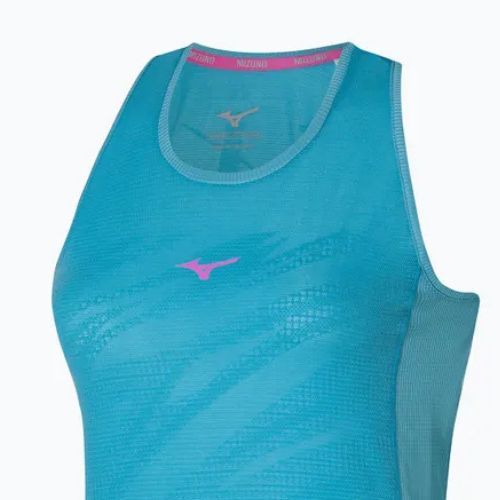 Canotta running donna Mizuno Aero Tank blu maui