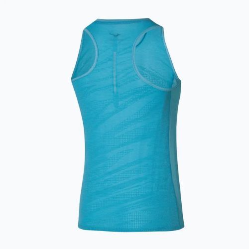 Canotta running donna Mizuno Aero Tank blu maui