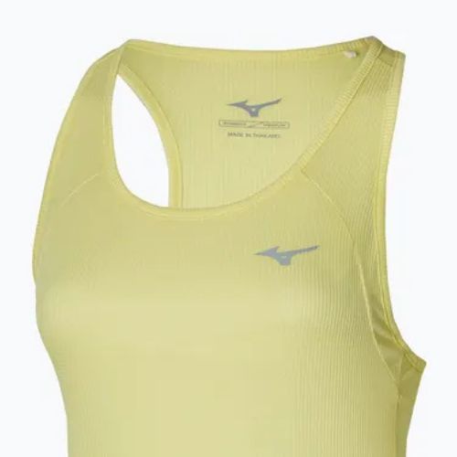 Canotta running donna Mizuno DryAeroFlow Tank giallo lime pallido