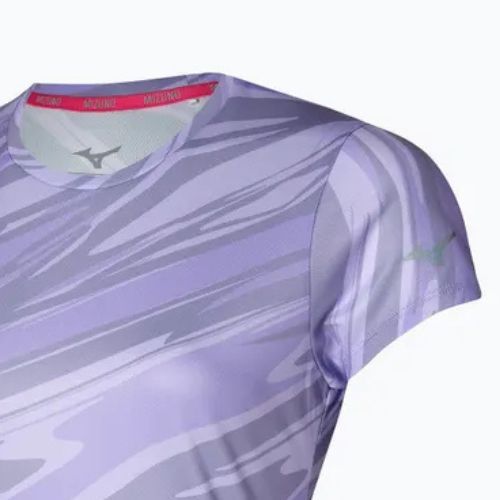 Maglietta da corsa da donna Mizuno Core Graphic Tee lilla pastello