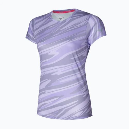 Maglietta da corsa da donna Mizuno Core Graphic Tee lilla pastello