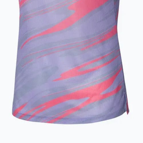 Canotta running donna Mizuno DAF Graphic Tank lilla pastello