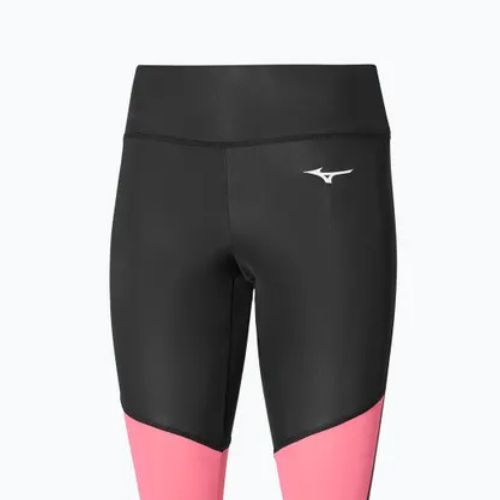 Leggings donna Mizuno Core Long Tight nero/sangria sunset