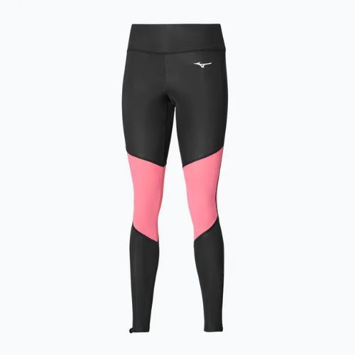 Leggings donna Mizuno Core Long Tight nero/sangria sunset