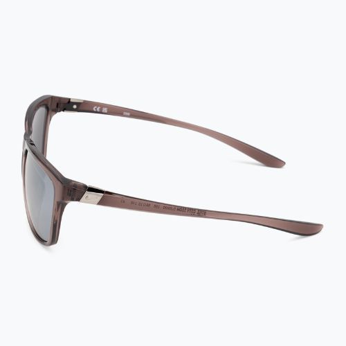 Occhiali da sole Nike City Icon da donna color malva fumé/grigio con flash argento