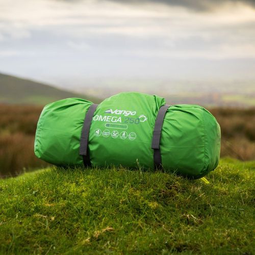 Tenda da campeggio per 2 persone Vango Omega 250 pamir verde