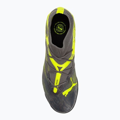 Scarpe da calcio PUMA Future 7 Match Rush TT grigio forte/grigio scuro freddo/elettrico lime