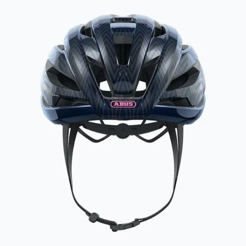 Casco da bici ABUS StormChaser blu a zig zag