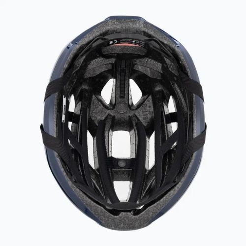 Casco da bici ABUS StormChaser blu a zig zag