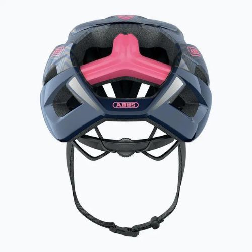 Casco da bici ABUS StormChaser blu a zig zag