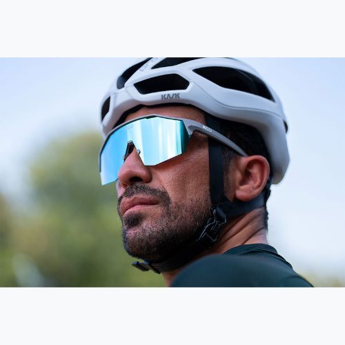 Occhiali da sole Koo Alibi grigio opaco/turchese a specchio