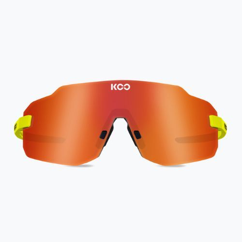 Occhiali da sole Koo Supernova giallo fluo/rosso a specchio