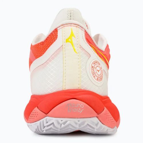 Scarpe da tennis da donna Mizuno Wave Enforce Tour CC candy coral/snow white/neon flame