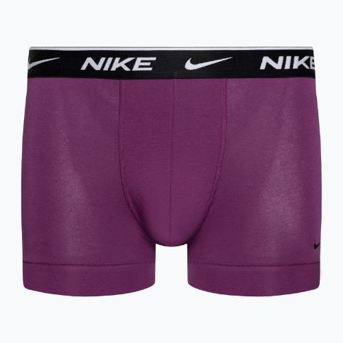 Uomo Nike Everyday Cotton Stretch Trunk boxer 3 paia verde/viola/blu