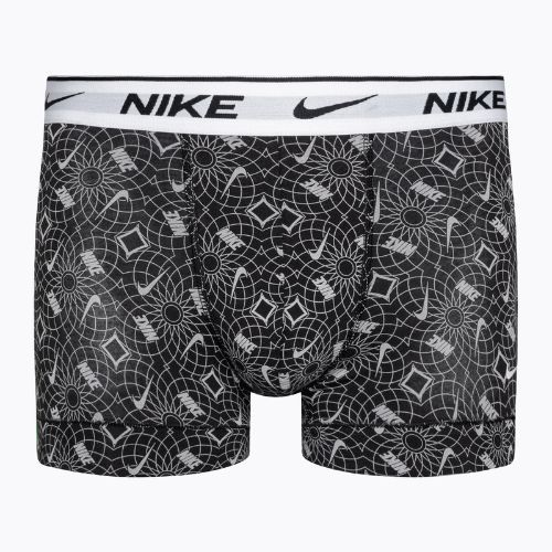 Boxer Nike Everyday Cotton Stretch Trunk Uomo 3 paia nero/blu/grigio