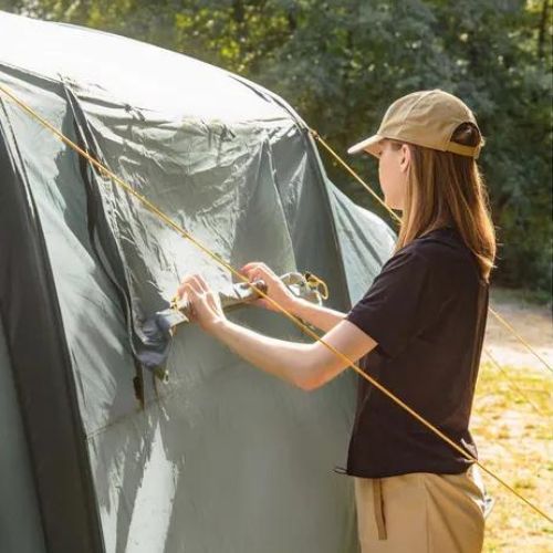 Tenda da campeggio gonfiabile per 8 persone KADVA AIRcamp 8.44 verde