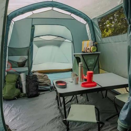 Tenda da campeggio gonfiabile per 8 persone KADVA AIRcamp 8.44 verde