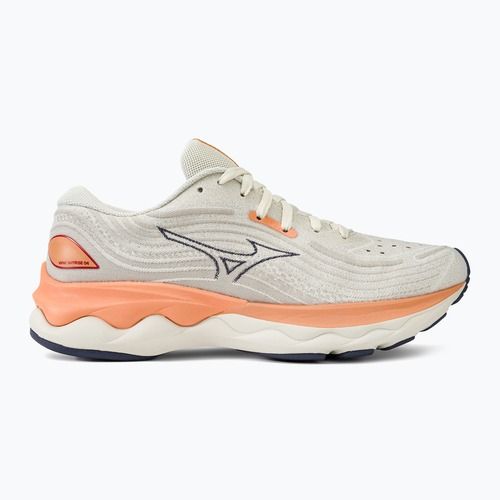 Scarpe da corsa da donna Mizuno Wave Skyrise 4 neve bianco/blu/corallo reef