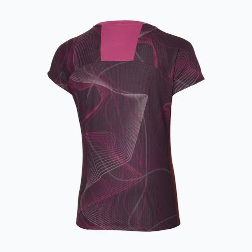 Maglietta da corsa da donna Mizuno Aero Tee gape wine