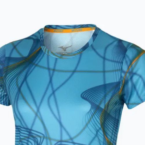 Maglietta da corsa da donna Mizuno Graphic Tee blu lattiginoso